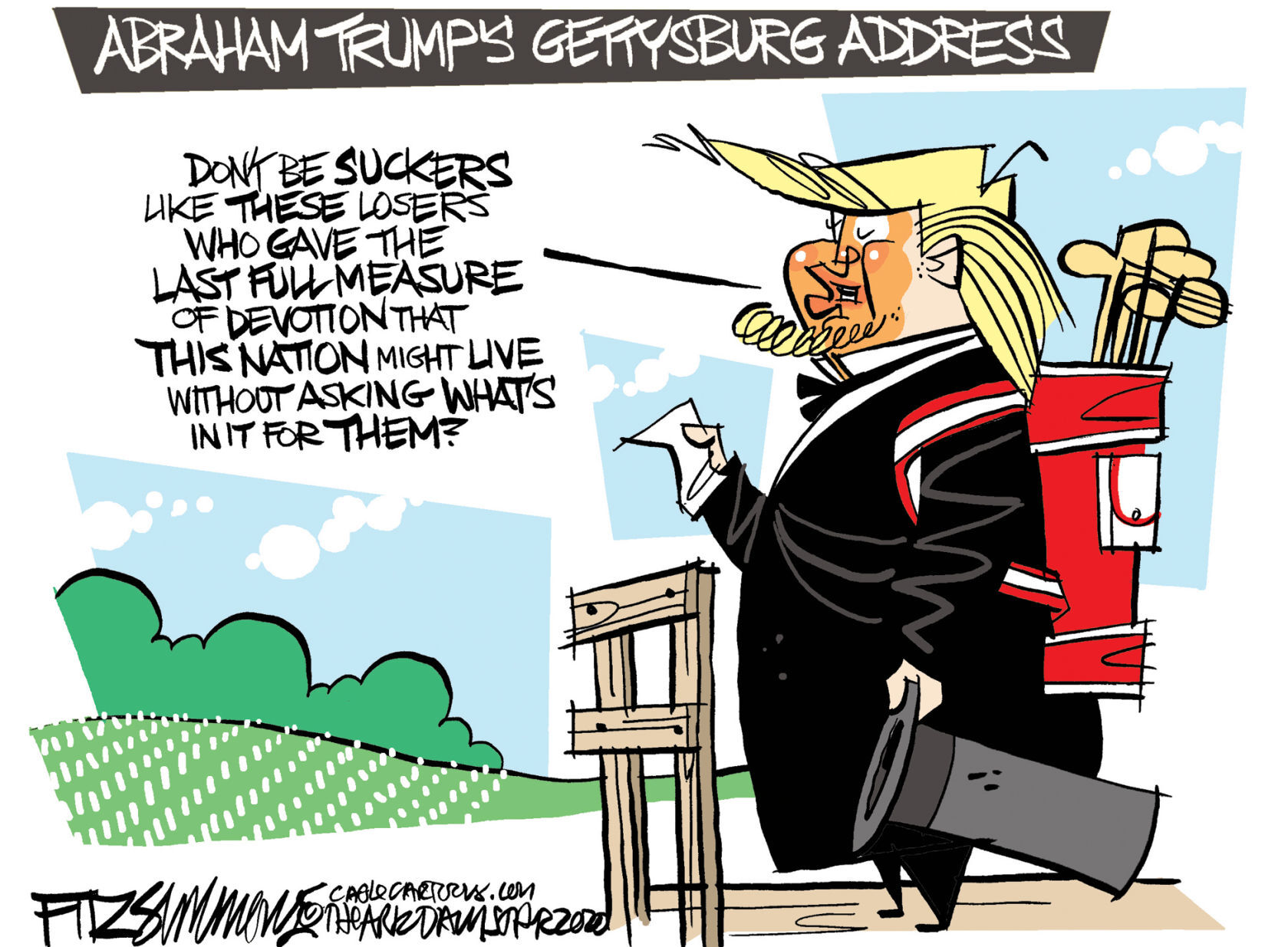 Daily Fitz Cartoon: Abraham Trump